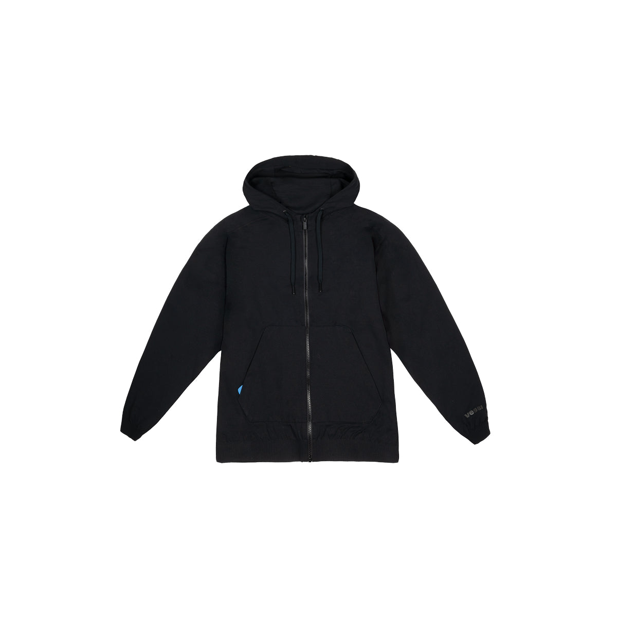 Men's Coastal Hoodie Full Zip - Black - Image 5