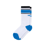 Crew Socks - White/Vessi Blue/Black